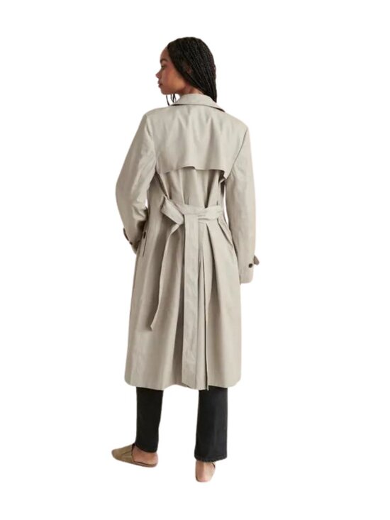 Jenni Kayne Classic Trench Coat in Light Tan Size Large - Picture 4 of 8